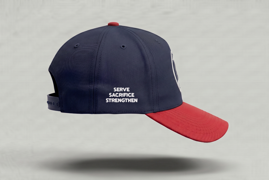 Family Shepherd Cap - Navy & Red