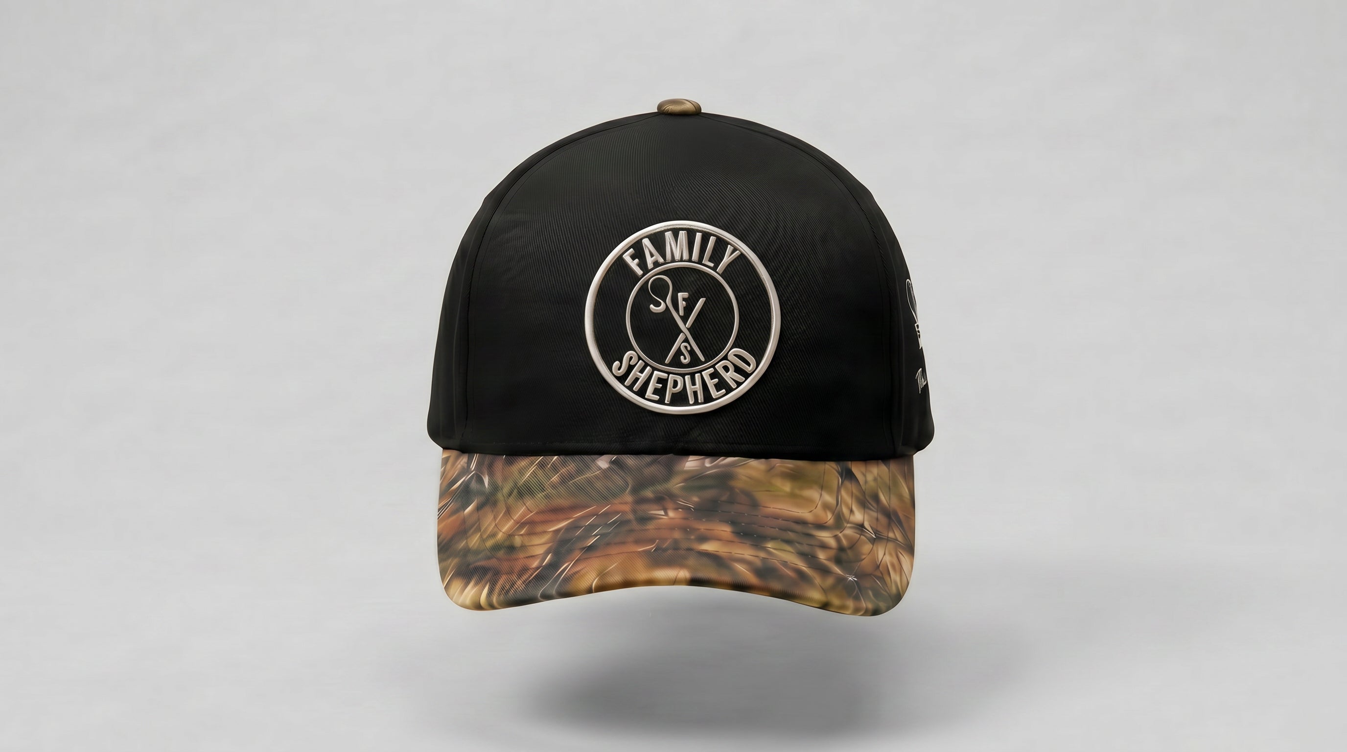 Family Shepherd Cap - Black & Camo