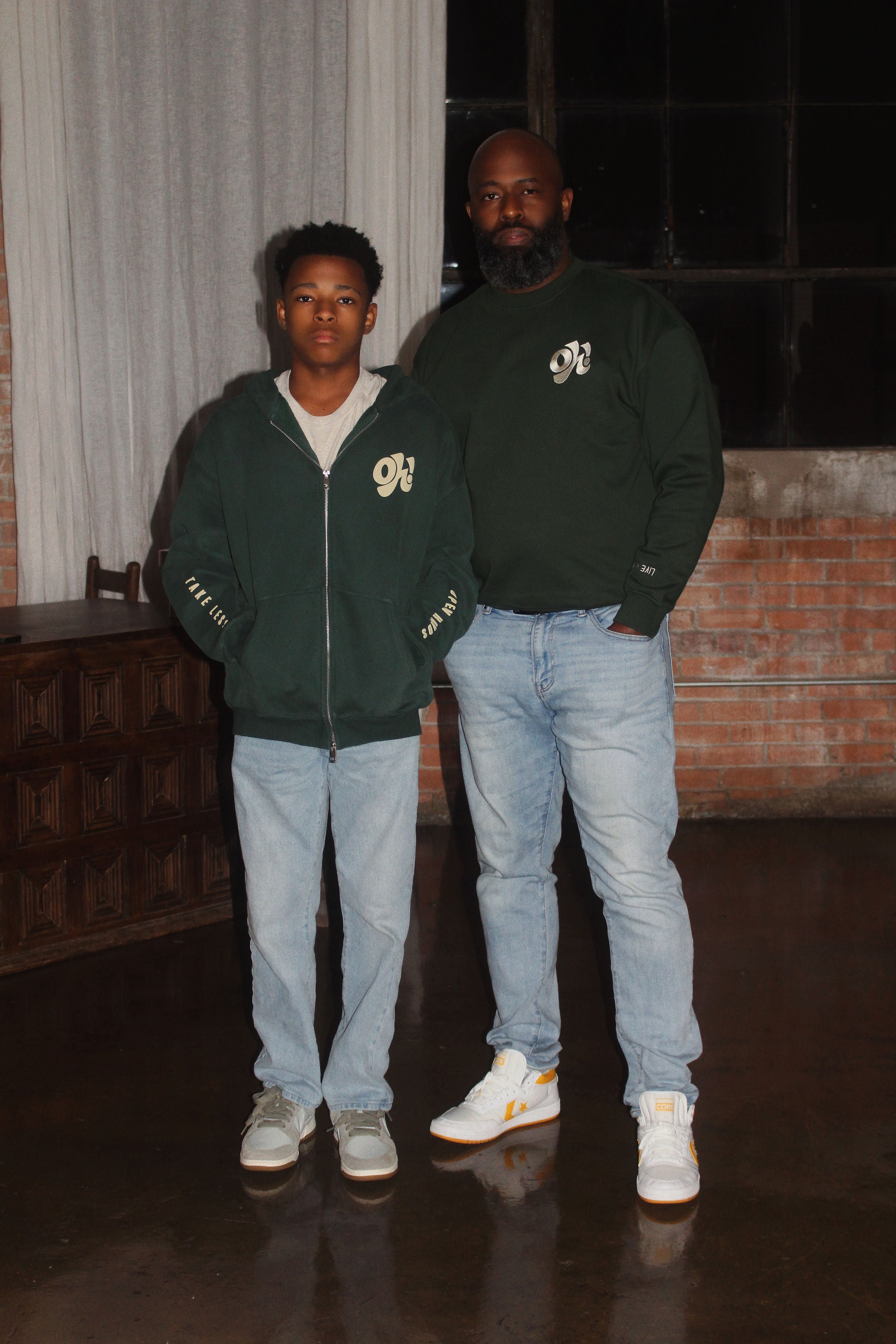 Note To Self Oversized Crewneck - Forest Green