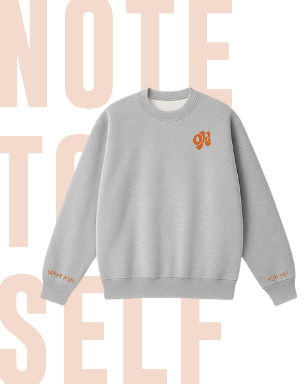 Note To Self Oversized Crewneck
