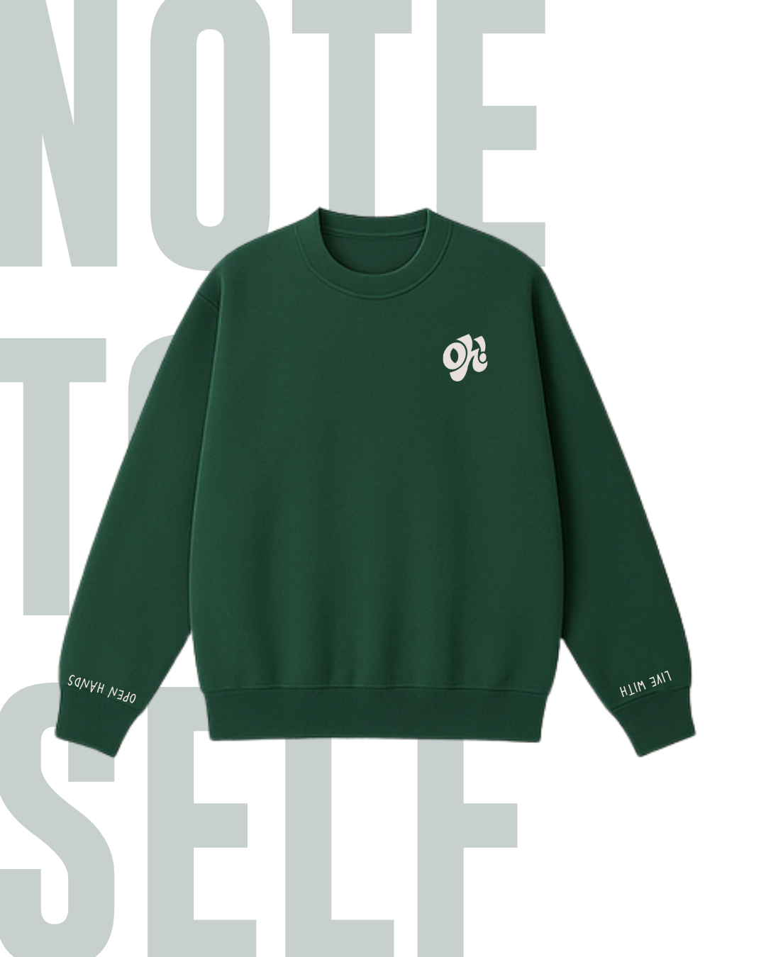 Note To Self Oversized Crewneck