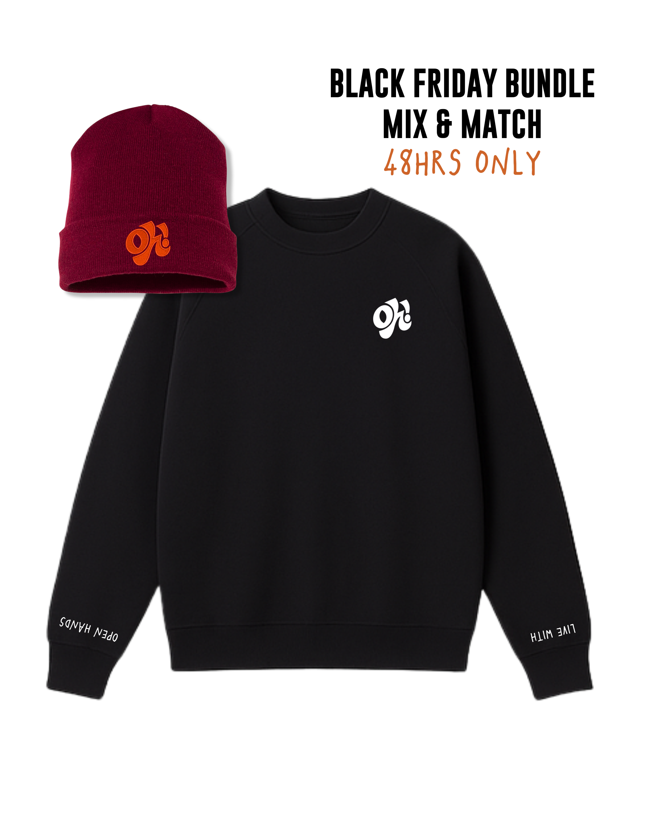 Crewneck x Beanie Bundle | Buy a Crewneck Get a $10 Beanie (Discount applied at checkout)