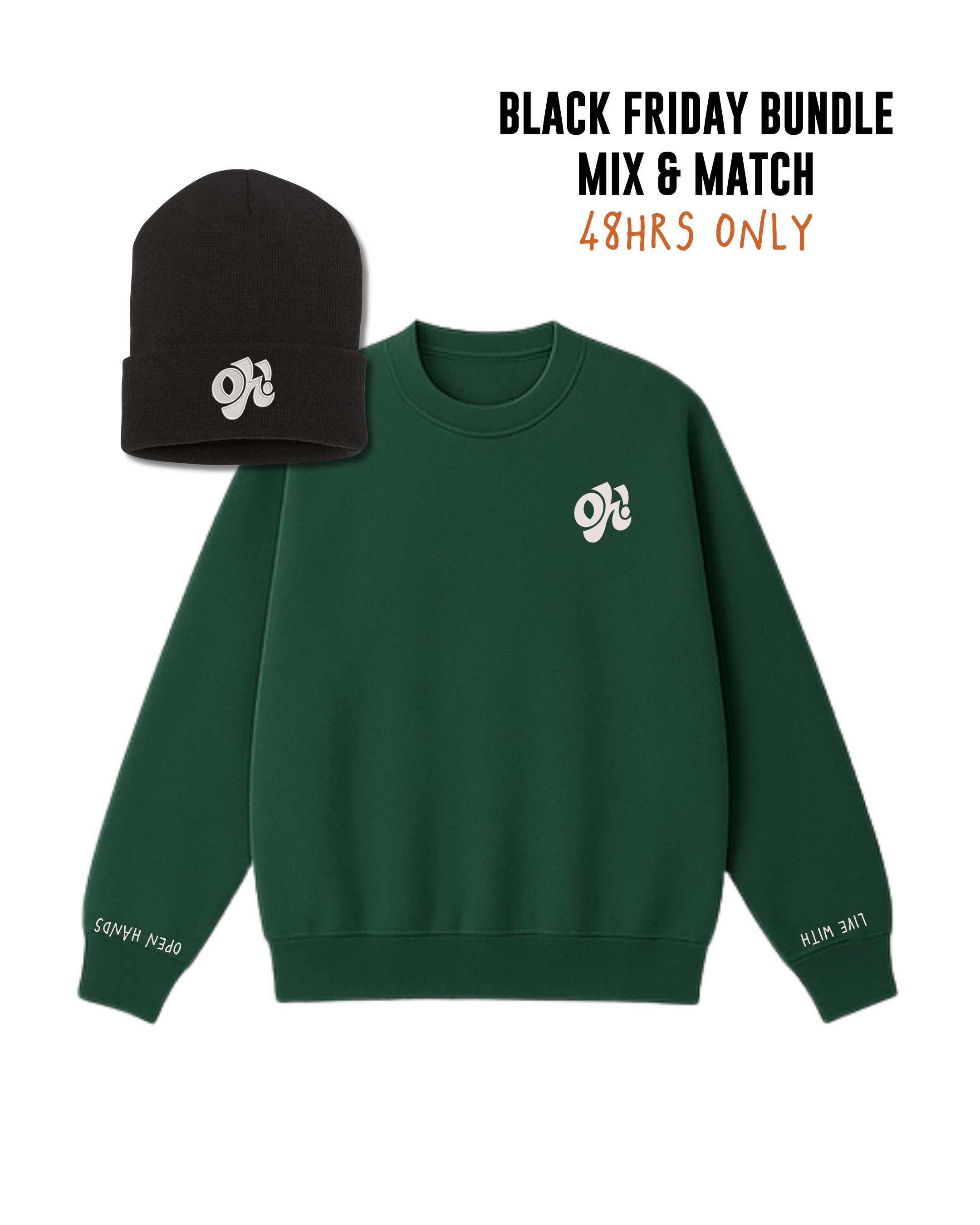 Crewneck x Beanie Bundle | Buy a Crewneck Get a $10 Beanie (Discount applied at checkout)
