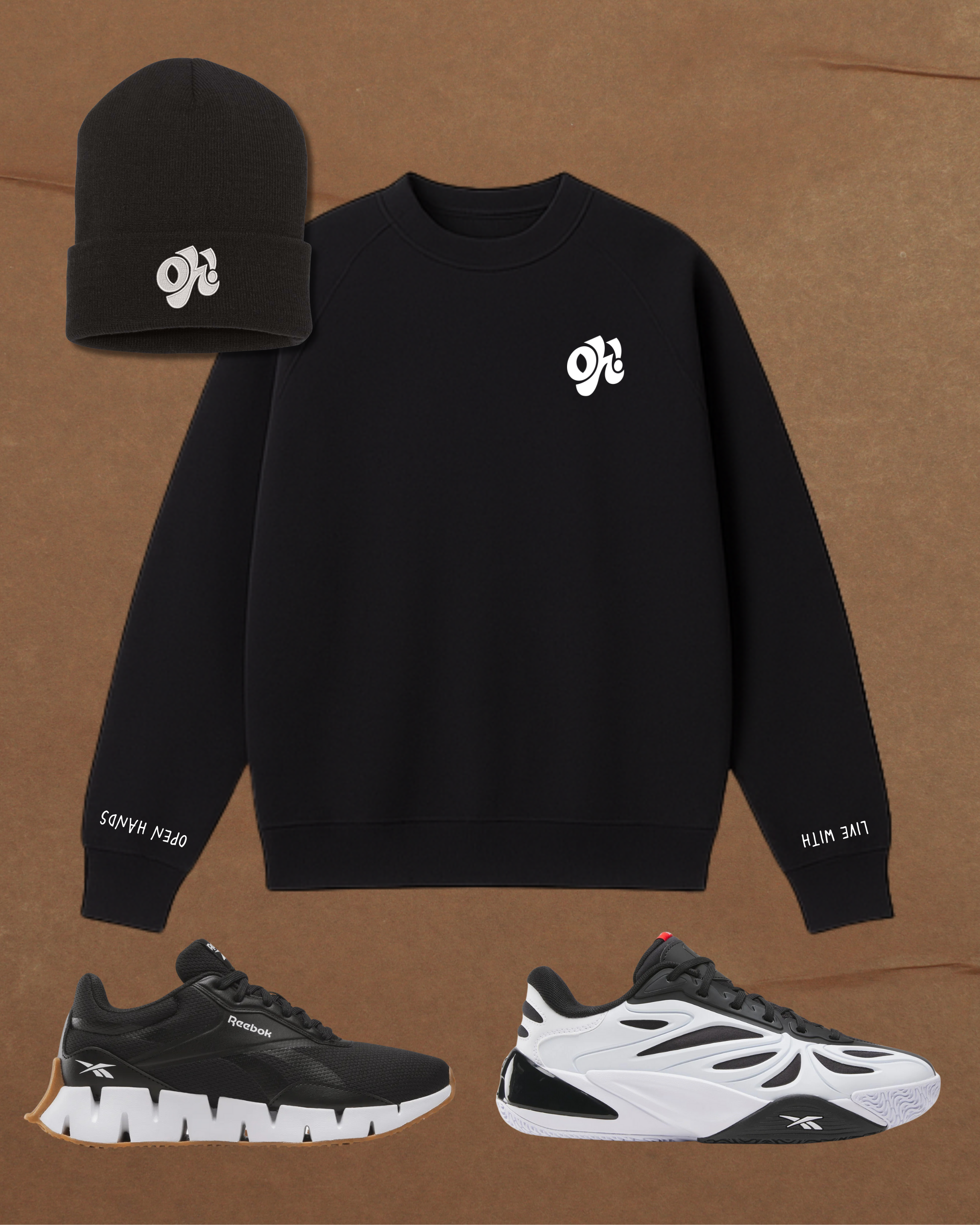 Note To Self Oversized Crewneck - Black