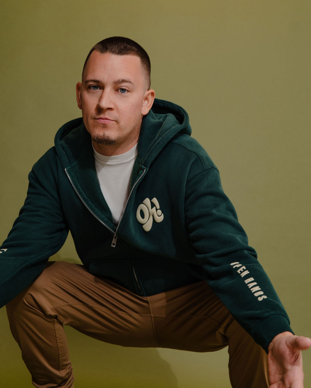 Give More Double Zip Up Hoodie