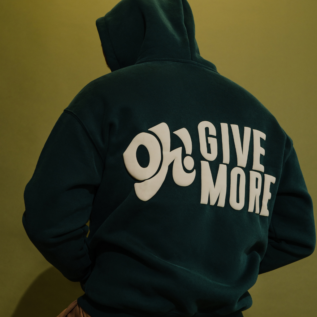 Give More Double Zip Up Hoodie