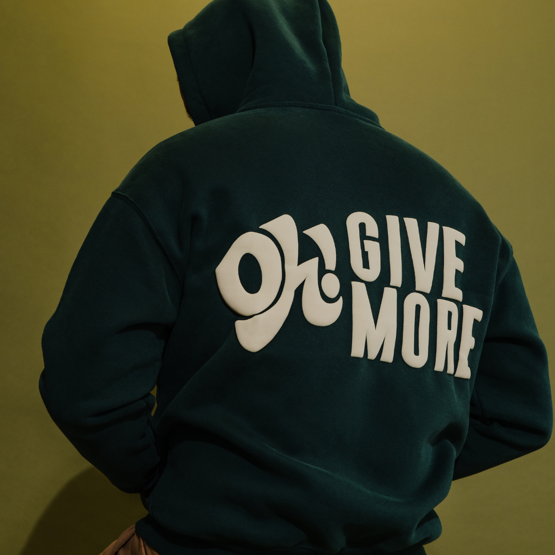 Give More Double Zip Up Hoodie