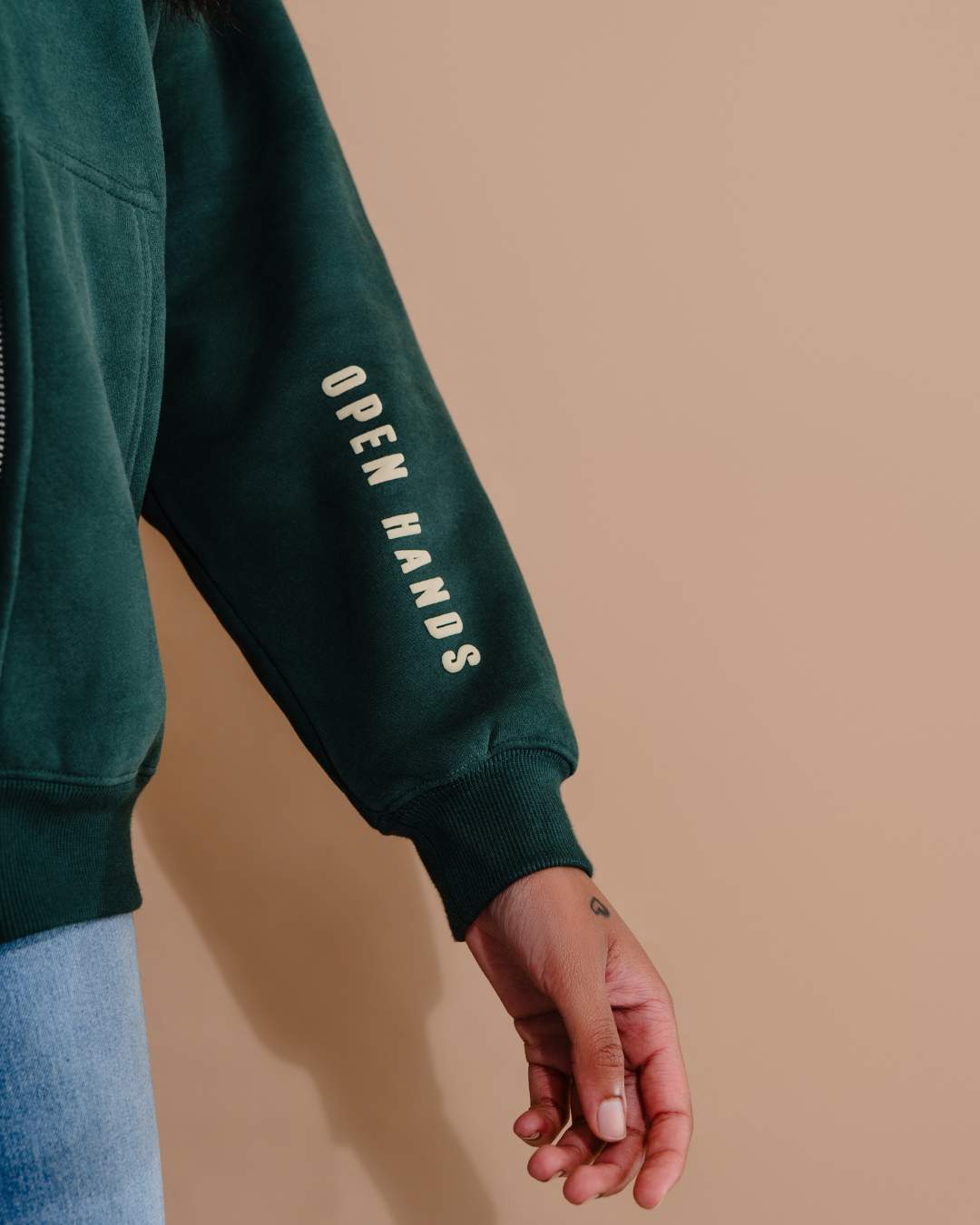 Give More Double Zip Up Hoodie