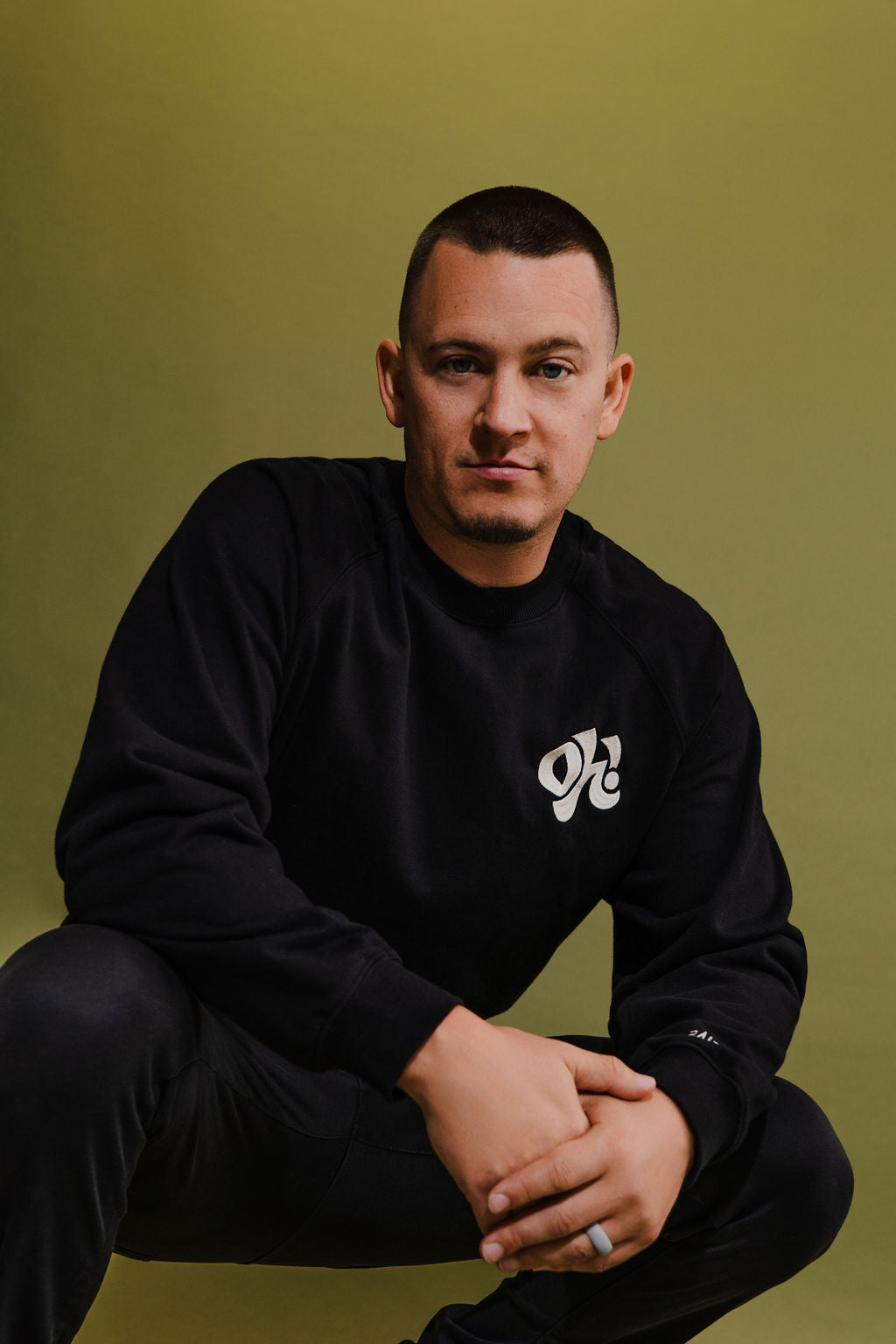 Note To Self Oversized Crewneck - Black