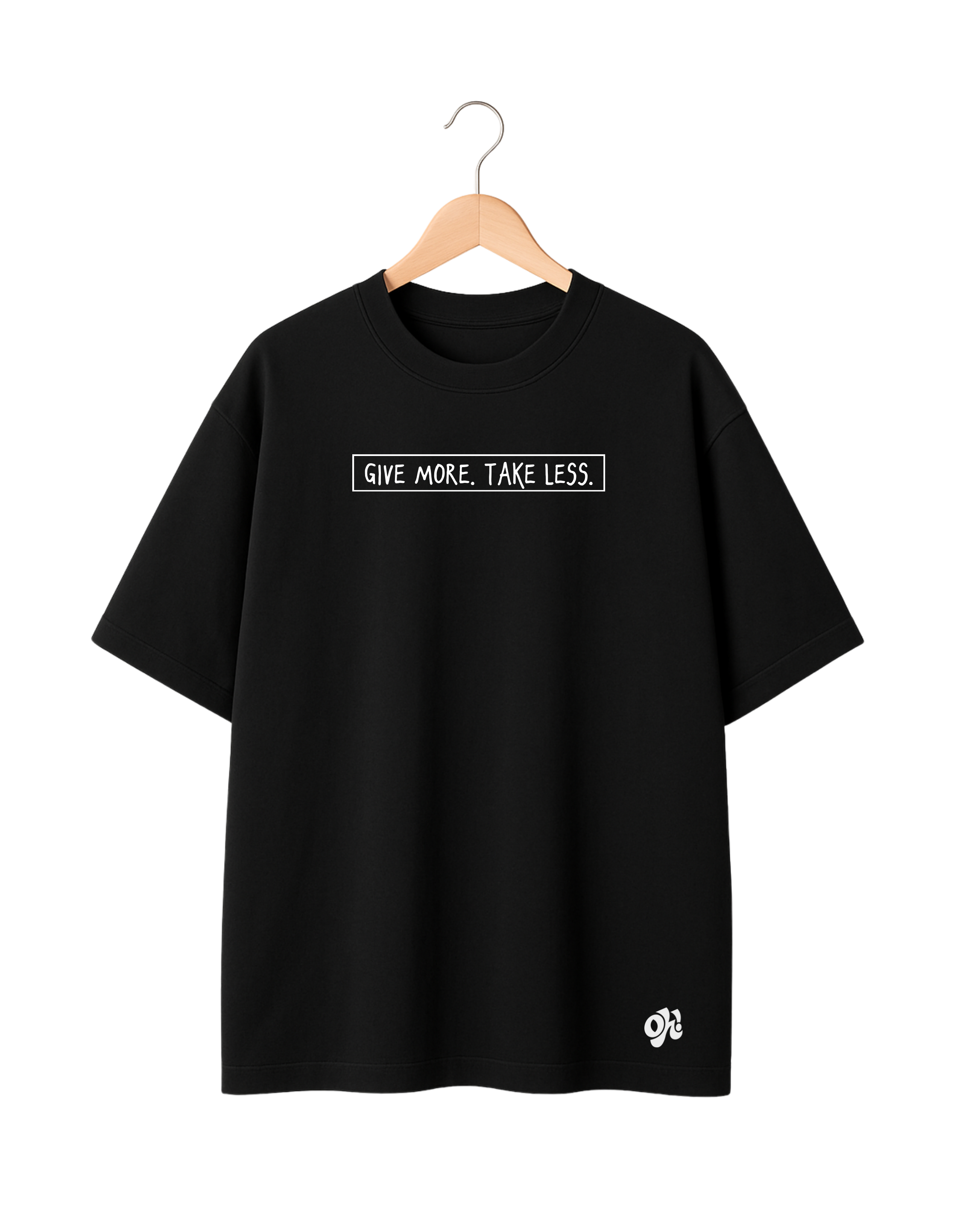 Take Less Oversized Tee - Black